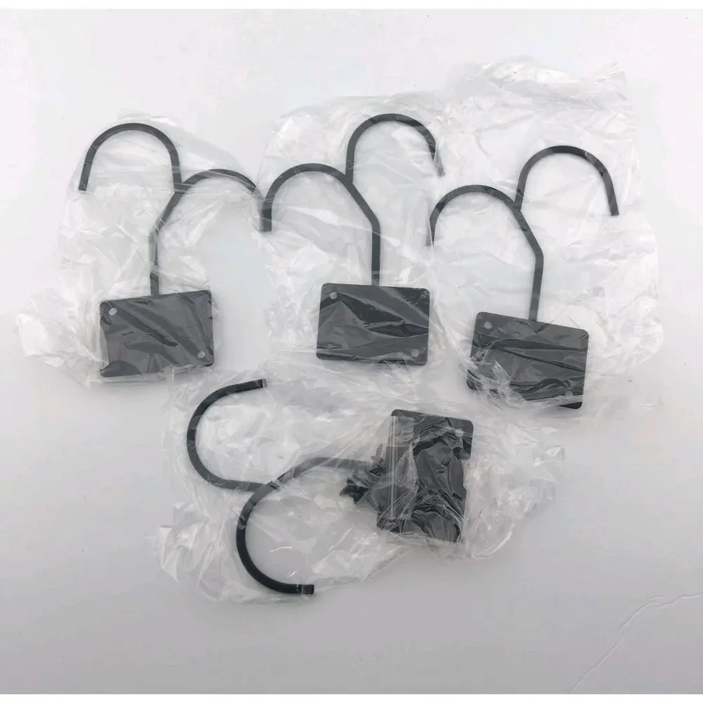 4 Pcs Self Adhesive Banana Hook Under Cabinet, Foldable Banana Hanger Black
